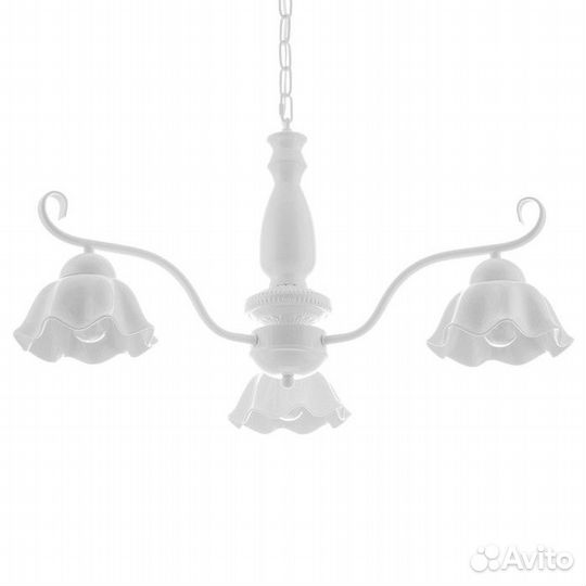 Люстра 'Лукреция' 3хЕ27 40Вт белый 69х69х37-72 см
