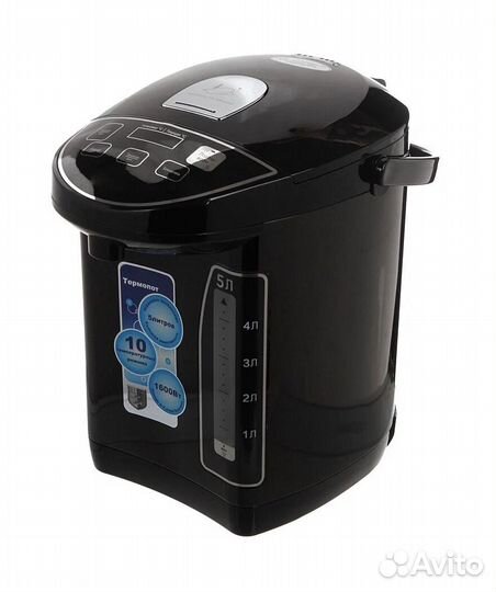 Термопот Midea MP-8105, 5 л, 1600 Вт, черный