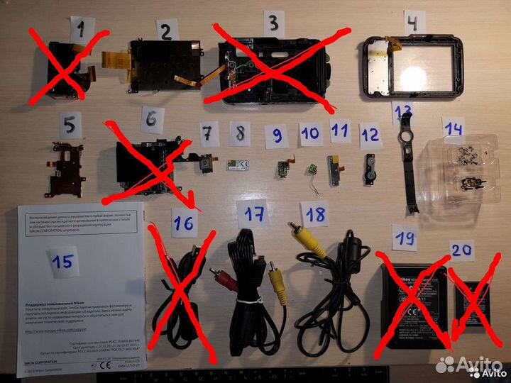 Nikon coolpix AW110 с разбора