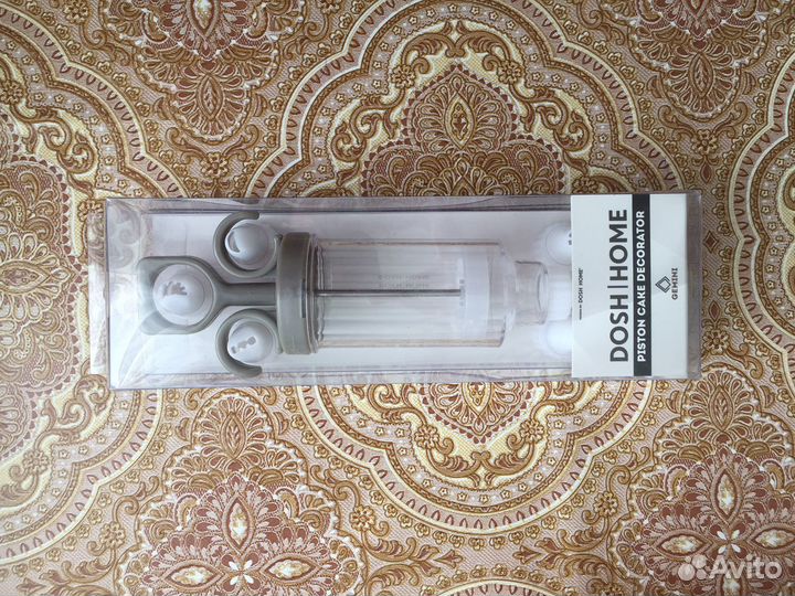 Кондитерский шприц поршневый с насадками