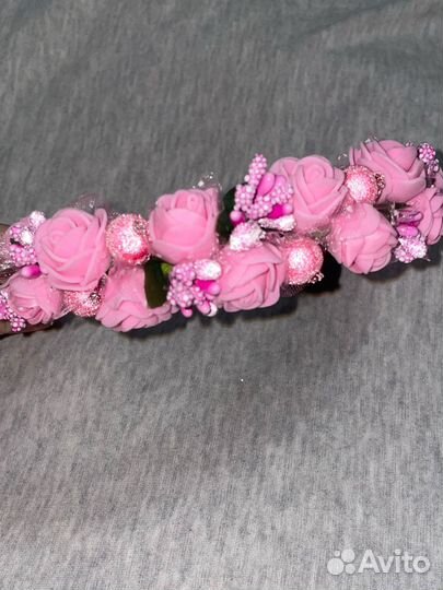 Ободок для девочки с цветами