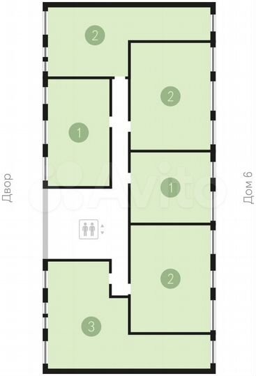2-к. квартира, 76 м², 5/17 эт.
