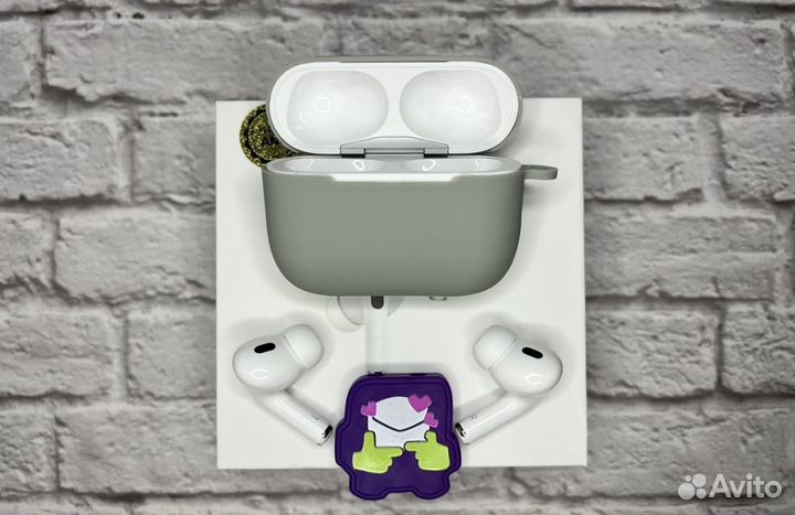 Беспроводные наушники Airpods pro 2 чехол вподарок