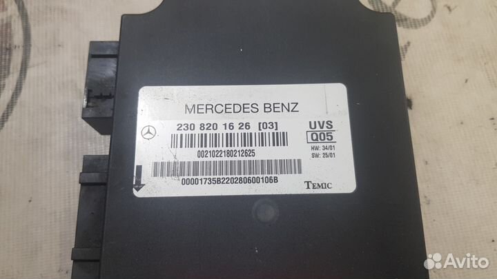Блок управления крышей на Mercedes-Benz R230