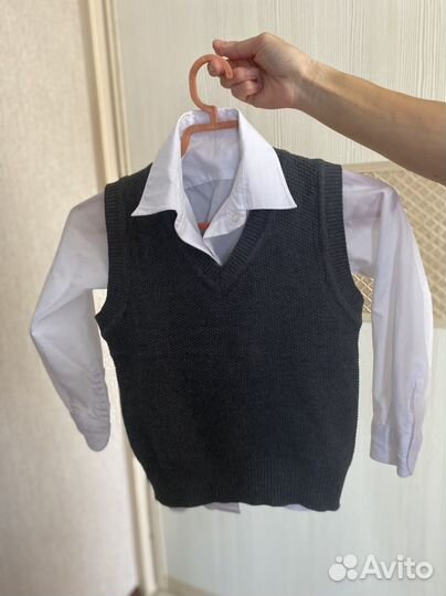 Рубашка с жилеткой для первоклассника