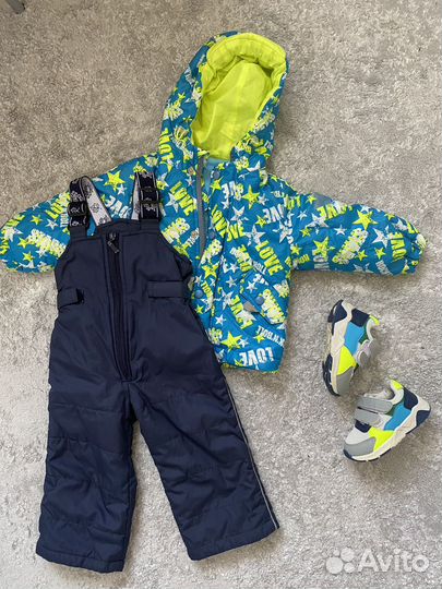 Куртка демисезонная на мальчика 80р и кроссовки