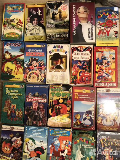 Мультфильмы 90-2000 х годов в коробках и без