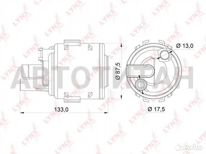Фильтр топливный nissan almera II 1.5 (N16 ) 00