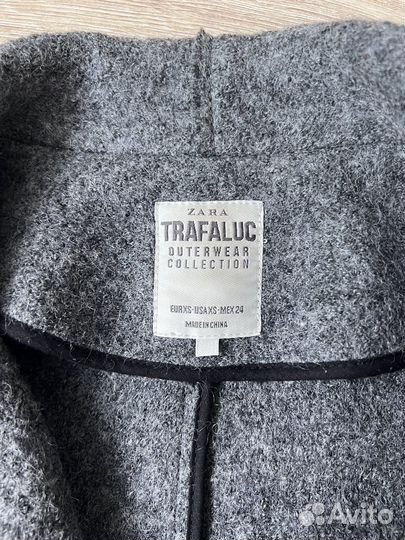 Пальто zara шерсть размер S