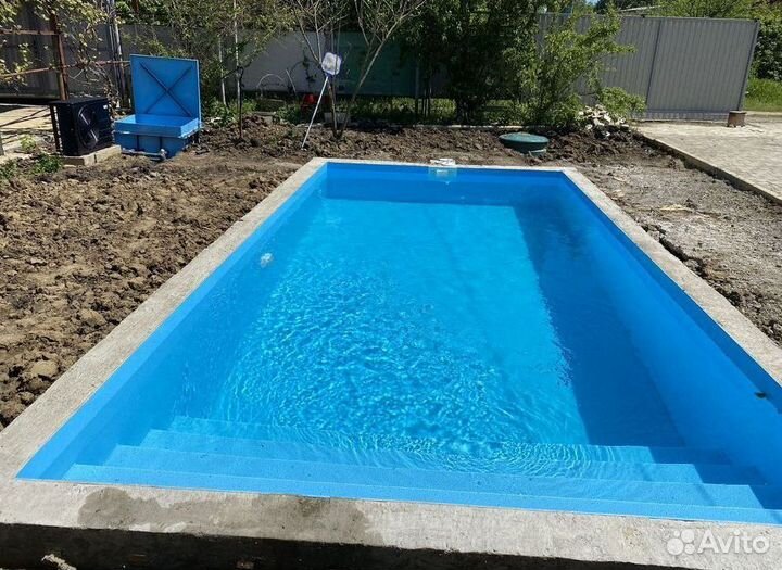 Бассейн из полипропилена 4м*3м*1,5м