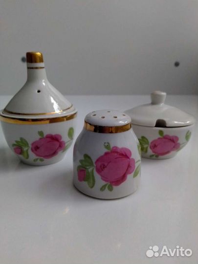 Красивый Набор из Фарфора для специй