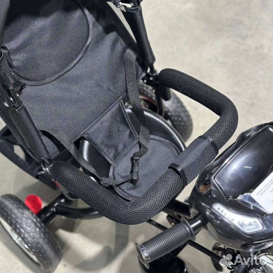 Велосипед ручкой для родителей 5588 чёрный