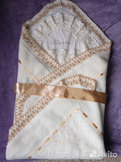 Уголок-плед для новорождённого