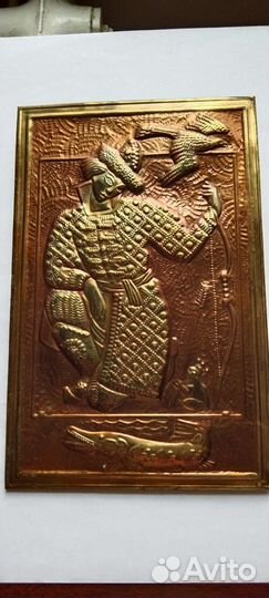 Панно барельеф чеканный Иван Царевич, СССР