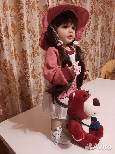 Кукла реборн полностью силиконовая55см