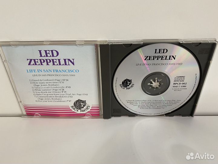 LED Zeppelin CD Live in SanFrancisco1969Редкий NM