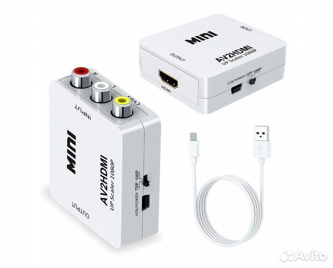 Переходник AV(3RCA) на hdmi (Up Scaler)