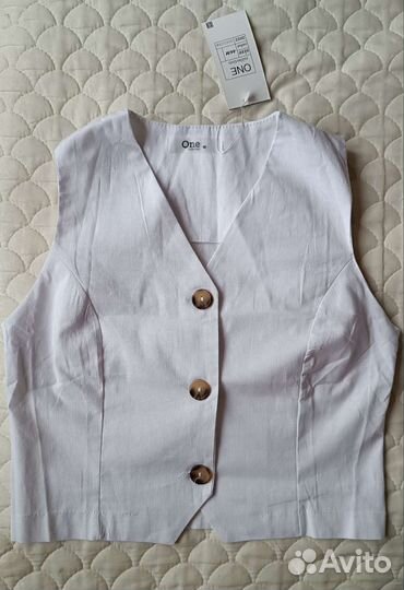 Жилет лён/хлопок