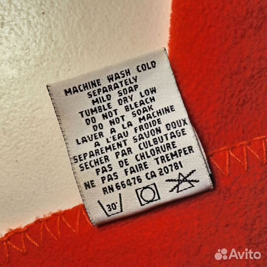 Винтажный флисовый шарф Tommy Hilfiger