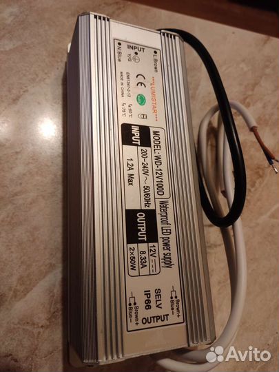 Блок питания для светодиодной ленты 12v 100w