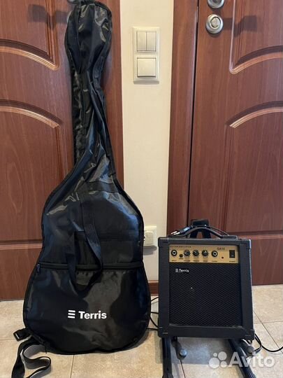 Электрогитара с комбиком бу