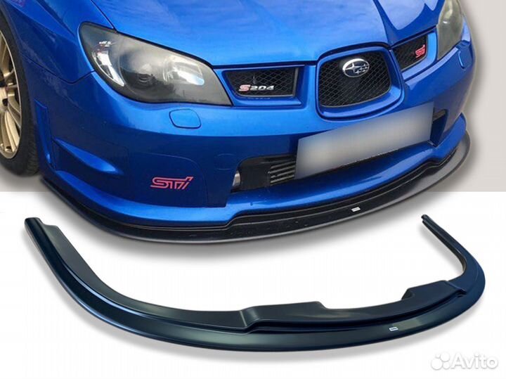 Передний сплиттер, губа Subaru Impreza GD/GG 05-07