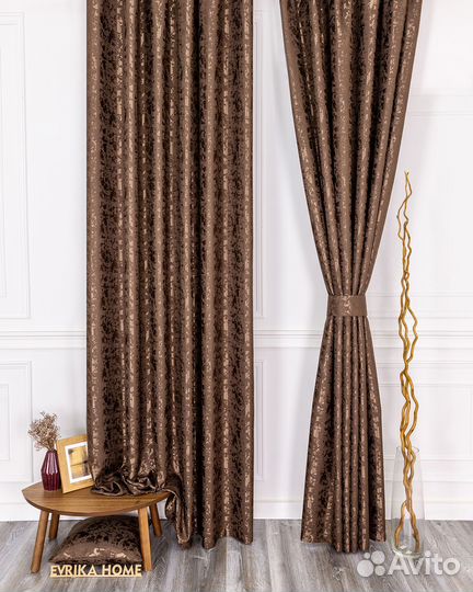 Шторы Версаль Шоколад готовые и на заказ