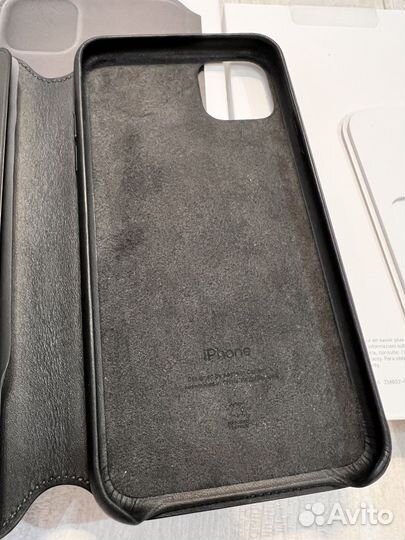 Кожанный чехол-книжка iPhone 11 Pro Max