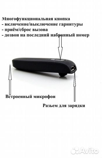 Микронаушник капсульный беспроводный