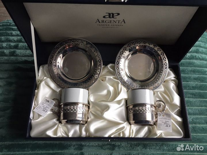 Кофейный набор из серебра
