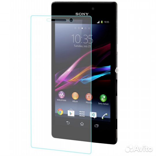 Защитное стекло для Sony Xperia M2 (0.3мм-9H)