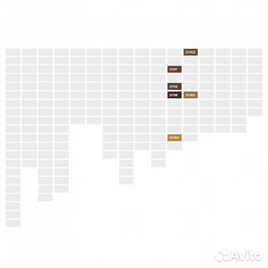 Спиртовые Маркеры Brush 6 цветов