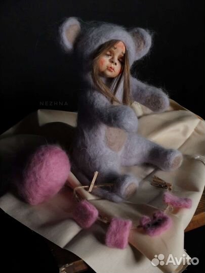 Валяная кукла ручной работы