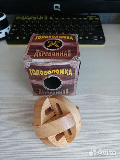 Деревянная головоломка Эврика
