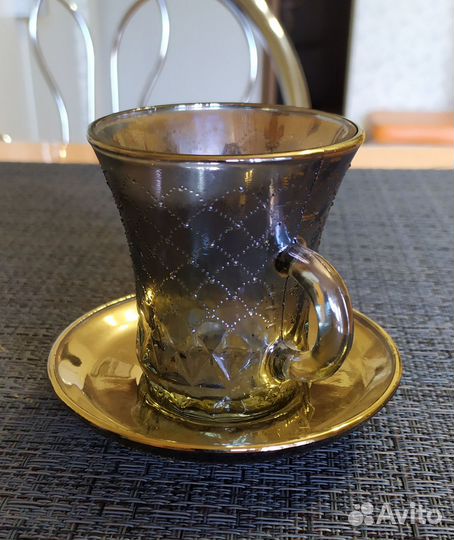 Кофейный сервиз,перламутровый. СССР