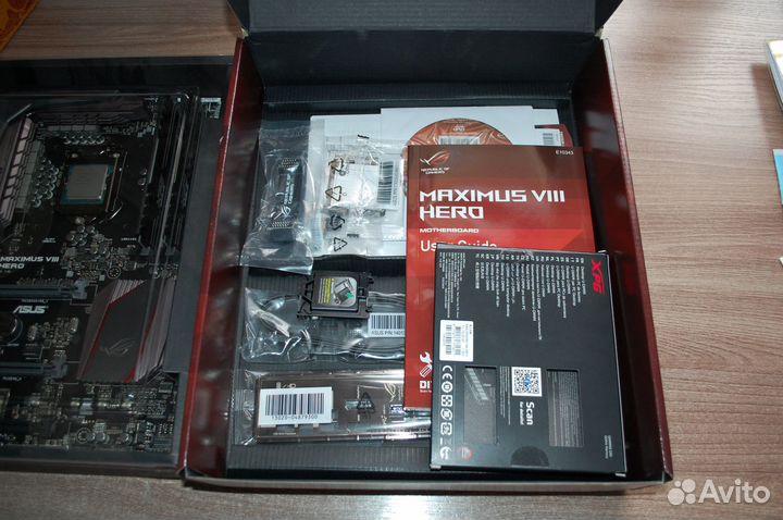 Связка Asus Maximus viii Hero,i7-6700K,16Gb,кулер