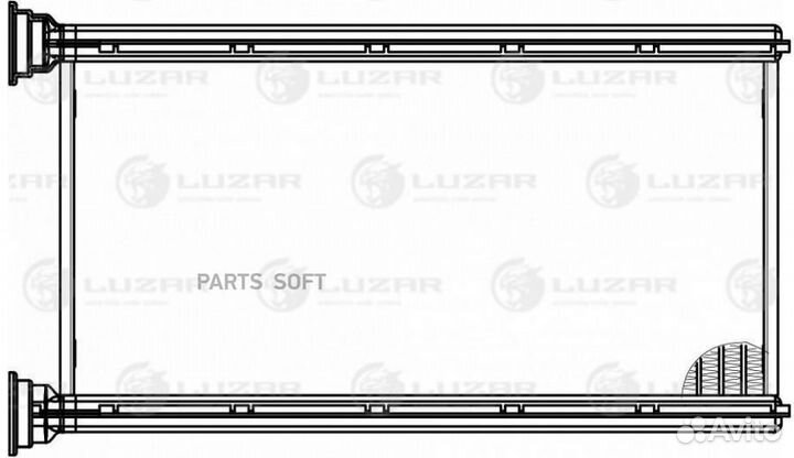 Luzar LRH2212 Радиатор отоп. для а/м Subaru Forest