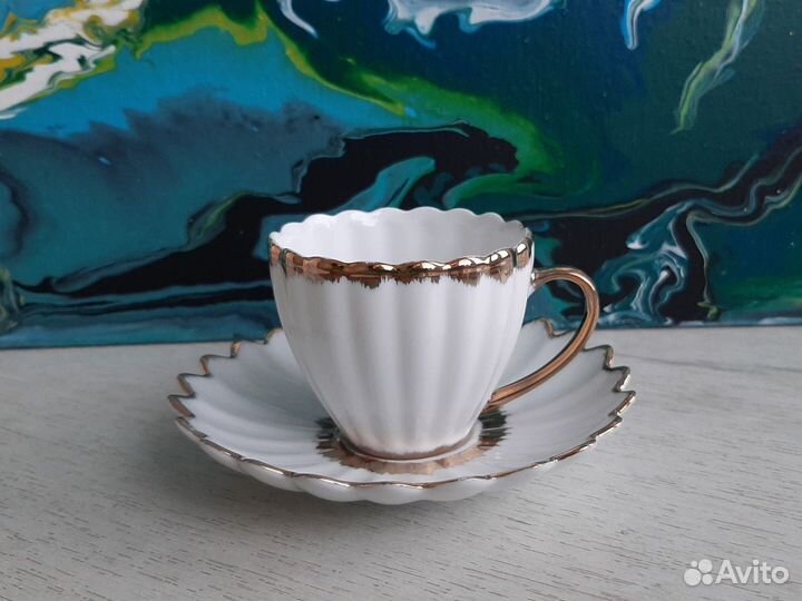 Кофейная чайная пара фарфор