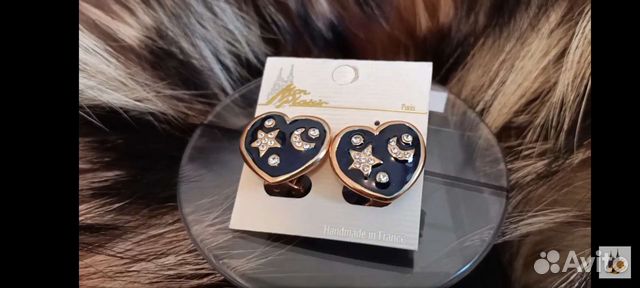 Винтажные серьги клипсы