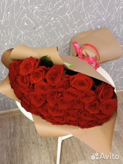 Букет из 51 розы 70 см