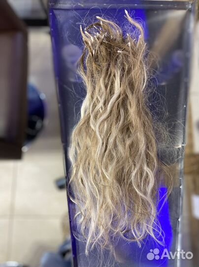 Волосы для наращивания на капсулах