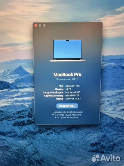 Apple MacBook Pro 16 M1 Pro 16/512 SpaceGray