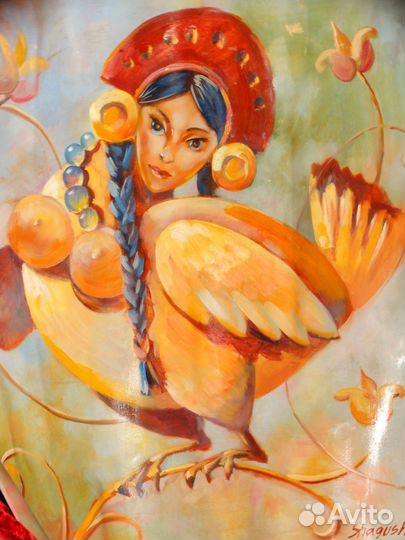 Шагушина Птица Гамаюн картина холст масло