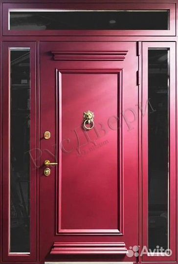 Уличная металлическая входная дверь для дома