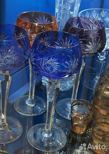 Фужеры, блюдо, штофы