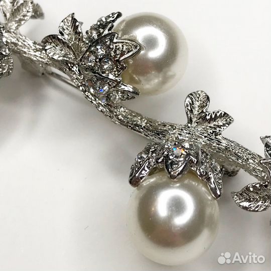Винтажная брошь с жемчугом Charter Club