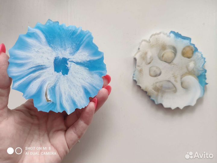 Подстаканники набор авторская работа из смолы