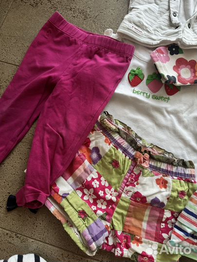 Вещи пакетом кофты,майки на девочку 12-24