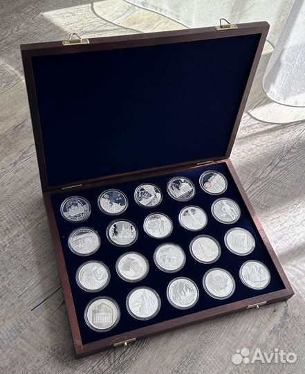 Коллекция серебряных монет 3 р