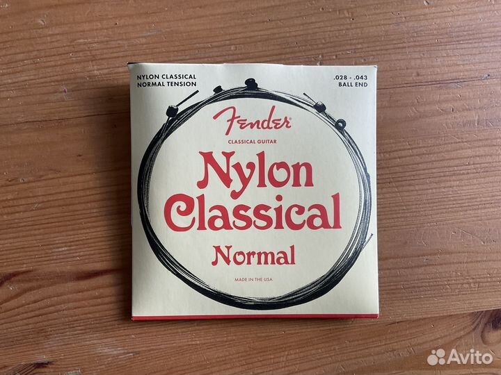 Струны на классич. гитару Fender c бочонком и без